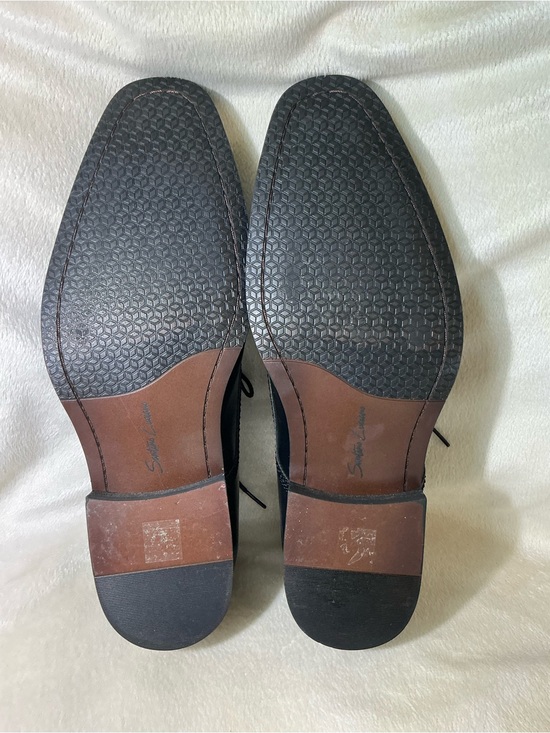 Santino Luciano “Marcello” Black Leather Derby Oxford Dress Shoes Men’s size 12